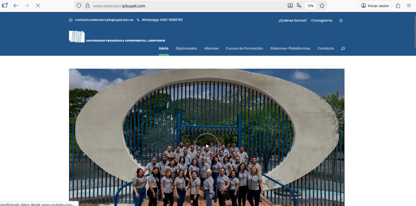 Portal Institucional el programa de Extensión de la Upel 